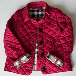 Burberry Kids Quilted Jacket - Vibrant Red